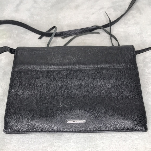 Rebecca Minkoff  Regan Leather Crossbody  Black - Picture 10 of 11